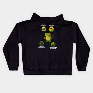 Stressed out frog dinghuart Kids Hoodie